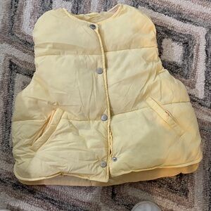 Yellow Puffer Vest